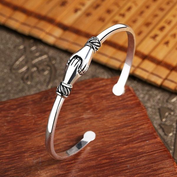 charm bracelets vintage opening adjustable couples handshake bracelet bangle for women men fashion retro charming wedding jewelry, Golden;silver
charm bracelets vintage opening adjustable couples handshake bracelet bangle for women men fashion retro charming wedding jewelry, Golden;silver