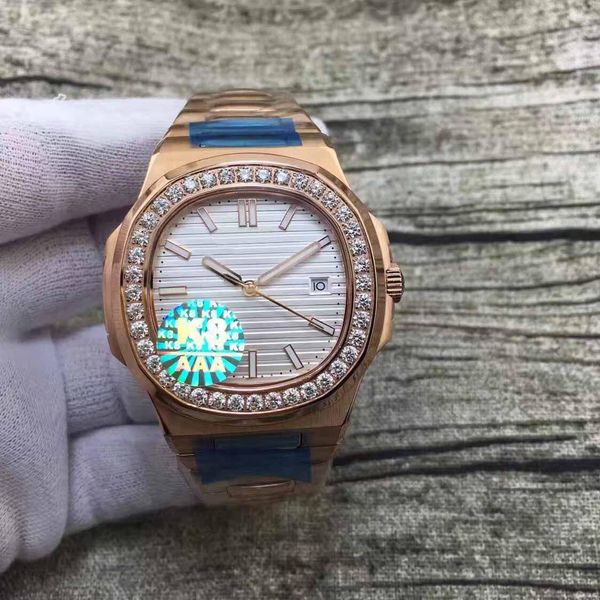 watch, 5711 diamond bezel, carved automatic tuo, mechanical automatic movement, rose gold stainless steel case, butterfly clasp, Slivery;brown
watch, 5711 diamond bezel, carved automatic tuo, mechanical automatic movement, rose gold stainless steel case, butterfly clasp, Slivery;brown