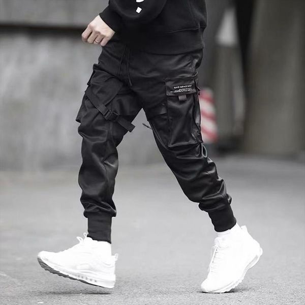 fashion drawstring multi pockets straps women pants ankle tied cargo long trousers casual loose trouser mens clothing, Black
fashion drawstring multi pockets straps women pants ankle tied cargo long trousers casual loose trouser mens clothing, Black