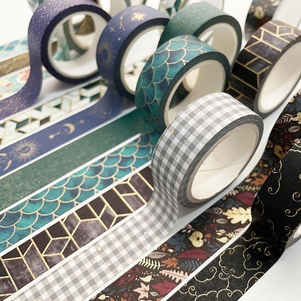 gift wrap stamping masking tape vintage washi black gold foil print decorative tapes for diy crafts planners scrapbook wrapping
gift wrap stamping masking tape vintage washi black gold foil print decorative tapes for diy crafts planners scrapbook wrapping