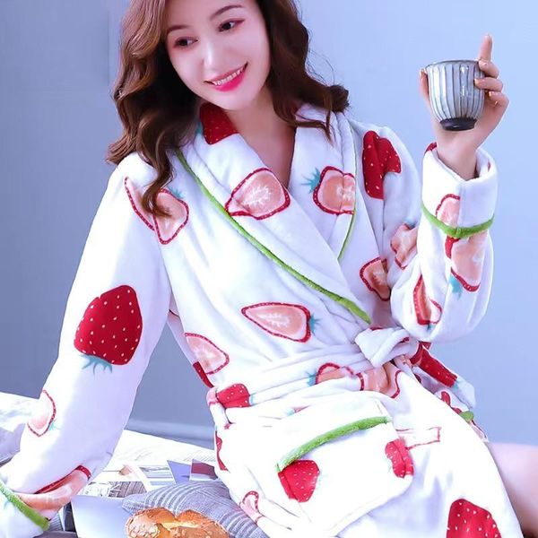 winter warm robe sweet print sleepwear flannel kimono gown women nightgown coral fleece bathrobe gown thicken home wear, Black;red
winter warm robe sweet print sleepwear flannel kimono gown women nightgown coral fleece bathrobe gown thicken home wear, Black;red