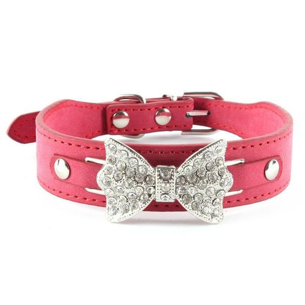 dog collars & leashes bling crystal collar bow leather pet puppy choker cat necklace xs s m accessories
dog collars & leashes bling crystal collar bow leather pet puppy choker cat necklace xs s m accessories