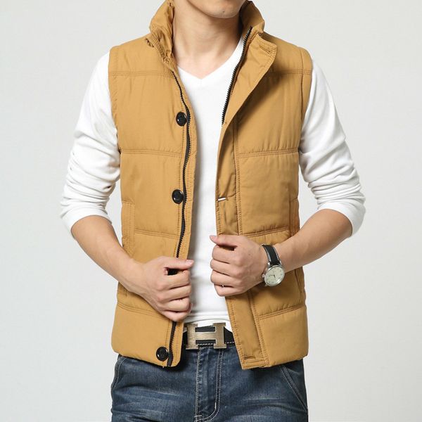 winter casual new s coat button dign slim down cotton men vt short ets cloth, Black;white
winter casual new s coat button dign slim down cotton men vt short ets cloth, Black;white