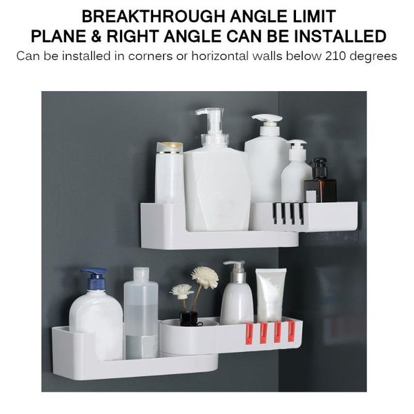 bathroom storage & organization wall shelf rotatable abs corner punching rack holder with concealed hooks for kitchen
bathroom storage & organization wall shelf rotatable abs corner punching rack holder with concealed hooks for kitchen