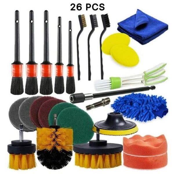 car sponge 26pcs detailing beauty brushes set, power scrubber brush cleaning tools for leather seat door bumper ven
car sponge 26pcs detailing beauty brushes set, power scrubber brush cleaning tools for leather seat door bumper ven