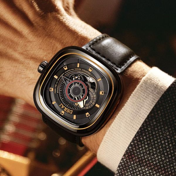 wristwatches miyota 9100 men mechanical movement watch c3 lumiouns leather strap waterproof watches montre homme, Slivery;brown
wristwatches miyota 9100 men mechanical movement watch c3 lumiouns leather strap waterproof watches montre homme, Slivery;brown