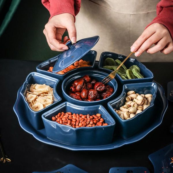 dishes & plates rotatable creative ceramic dried fruit plate starry sky 6-grid lid snack dessert tray trinket dish cute
dishes & plates rotatable creative ceramic dried fruit plate starry sky 6-grid lid snack dessert tray trinket dish cute