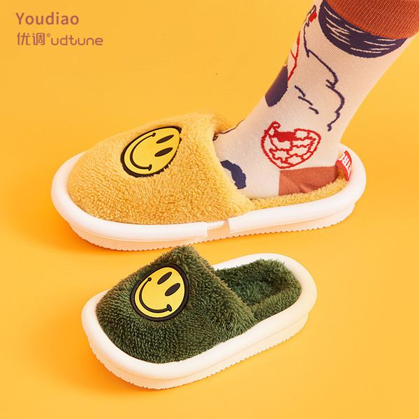 2021 new cartoon smile winter plush indoor warm thick sole eva anti-slip women slippers kids shoes furry slides u5sf, Black
2021 new cartoon smile winter plush indoor warm thick sole eva anti-slip women slippers kids shoes furry slides u5sf, Black