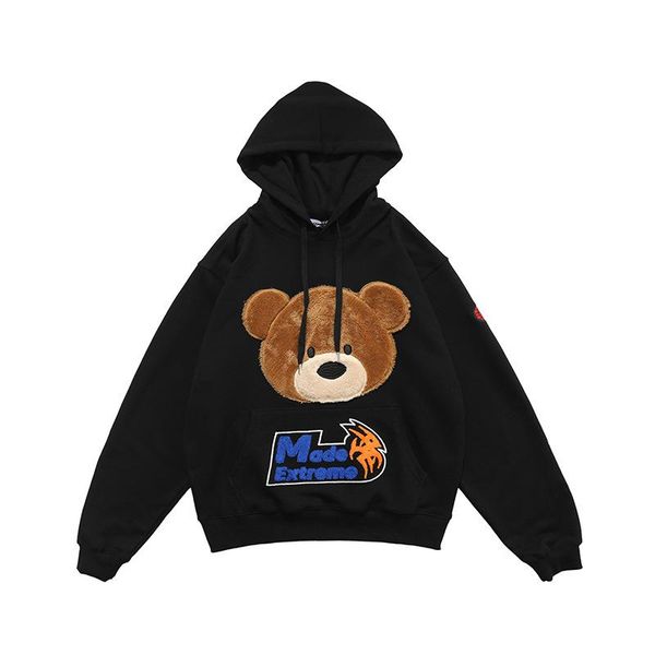 men's hoodies & sweatshirts men cartoon furry bear letter patch harajuku oversized retro hip hop hooded pullover loose sweatshirt stree, Black
men's hoodies & sweatshirts men cartoon furry bear letter patch harajuku oversized retro hip hop hooded pullover loose sweatshirt stree, Black