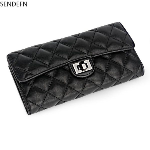 wallets sendfen arrival women's or men's diamond lattice sheepskin long genuine leather day clutch purses, Red;black
wallets sendfen arrival women's or men's diamond lattice sheepskin long genuine leather day clutch purses, Red;black