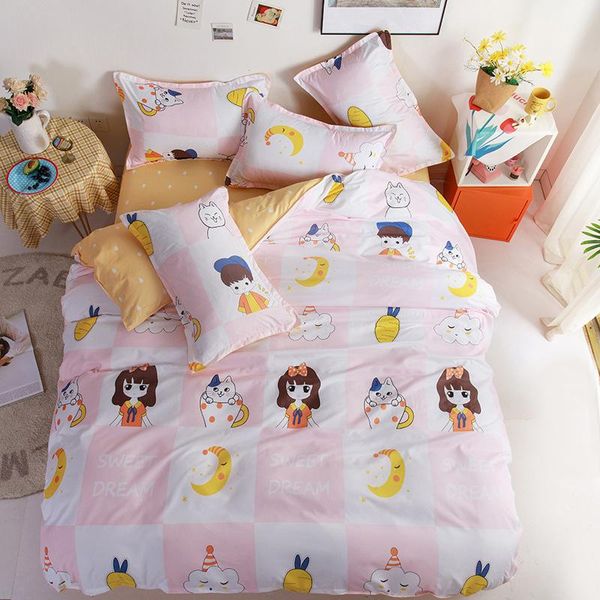 bedding sets nordic bed four-piece set cream color three-piece pure washed cotton dormitory home textile quilt cover sheet
bedding sets nordic bed four-piece set cream color three-piece pure washed cotton dormitory home textile quilt cover sheet