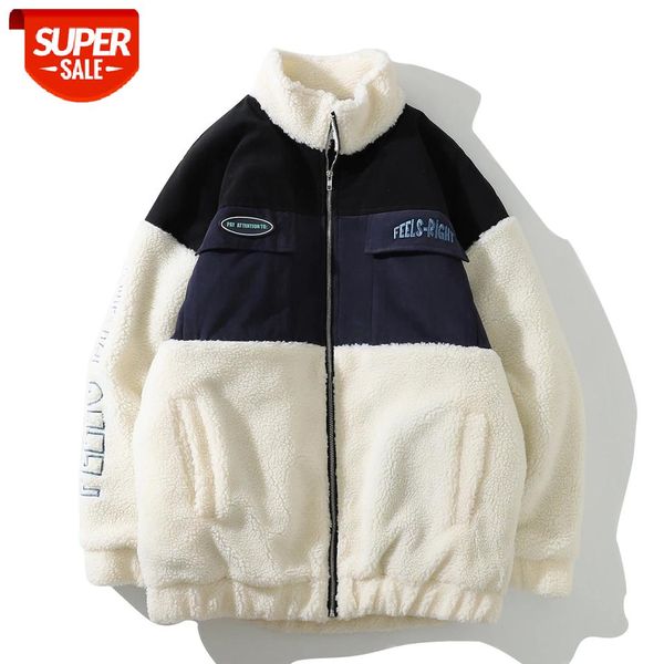 hip hop lambswool jacket coats men streetwear color block cardigan coats autumn winter stand harajuku loose couple coat outwear #dl1d, Black;brown
hip hop lambswool jacket coats men streetwear color block cardigan coats autumn winter stand harajuku loose couple coat outwear #dl1d, Black;brown