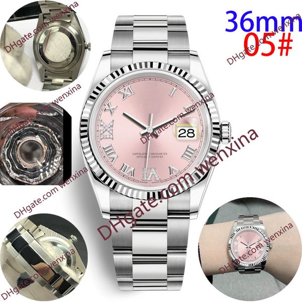 16 deluxe watch pink dial president women stainless watches 36mm diamond watch waterproof womens ladies automatic mechanical wristwatch, Slivery;brown
16 deluxe watch pink dial president women stainless watches 36mm diamond watch waterproof womens ladies automatic mechanical wristwatch, Slivery;brown