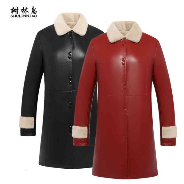 leather jacket high fashion men belt forest middle-aged and elderly clothes long plush thickened large mother's, Black
leather jacket high fashion men belt forest middle-aged and elderly clothes long plush thickened large mother's, Black
