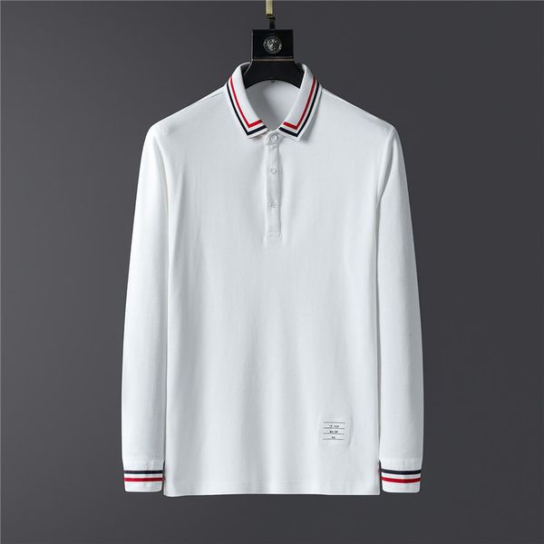 men's long sved polo shirt, high-quality brand clothing, leisure, cotton embroidery, 2021, White;black
men's long sved polo shirt, high-quality brand clothing, leisure, cotton embroidery, 2021, White;black