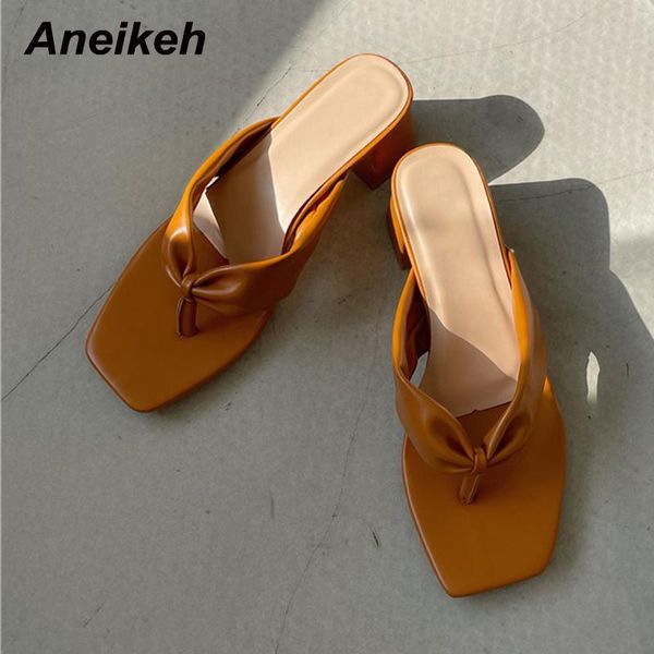 slippers aneikeh 2021 summer women shoes square toe mid heel slides pleated concise pu outside solid brown size 35-39 casual, Black
slippers aneikeh 2021 summer women shoes square toe mid heel slides pleated concise pu outside solid brown size 35-39 casual, Black