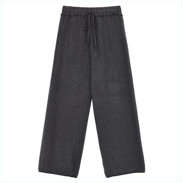 women's pants & capris elastic waist high long wide leg knitting trousers loose fit women fashion tide spring autumn 2021 1dd1199, Black;white
women's pants & capris elastic waist high long wide leg knitting trousers loose fit women fashion tide spring autumn 2021 1dd1199, Black;white
