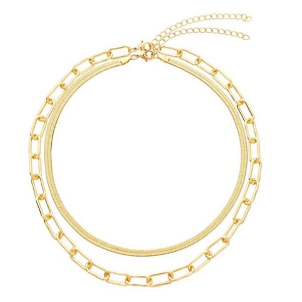 chains 18k gold plating layered necklace layering paperclip chain choker gift for women clavicle, Silver
chains 18k gold plating layered necklace layering paperclip chain choker gift for women clavicle, Silver