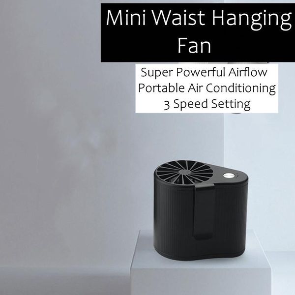 electric fans mini waist hanging fan super powerful airflow portable air conditioning suit rechargeable battery 3 speed setting
electric fans mini waist hanging fan super powerful airflow portable air conditioning suit rechargeable battery 3 speed setting