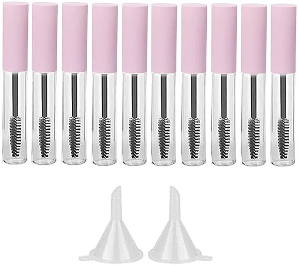 10ml mini empty mascara tube bottle with pink cap eyelash wand brush and rubber inserts for cosmetic home and travel diy makeup (10pcs)
10ml mini empty mascara tube bottle with pink cap eyelash wand brush and rubber inserts for cosmetic home and travel diy makeup (10pcs)