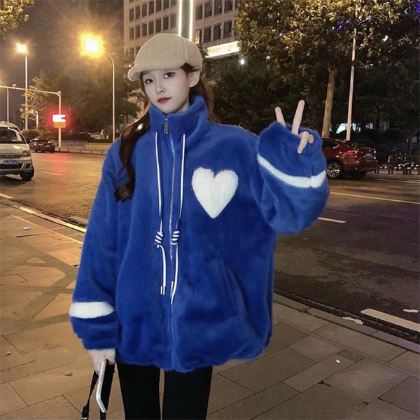women's fur & faux autumn and winter jacket zipper streetwear high waist stand-up collar plush coat cardigan wool parka z88, Black
women's fur & faux autumn and winter jacket zipper streetwear high waist stand-up collar plush coat cardigan wool parka z88, Black