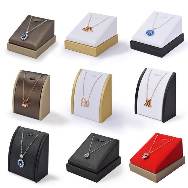 delivery wholesale high-end pu leather velvet jewelry display props window counter jade jade pendant necklace stand, Black
delivery wholesale high-end pu leather velvet jewelry display props window counter jade jade pendant necklace stand, Black