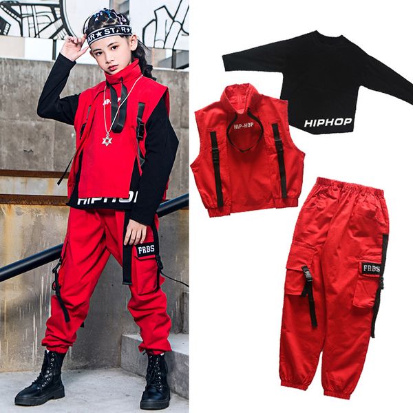 kids trend hiphop clothing for boys girls jazz performance costume red vest trousers modern ballroom dance clothes rave vdb2525, Black;red
kids trend hiphop clothing for boys girls jazz performance costume red vest trousers modern ballroom dance clothes rave vdb2525, Black;red