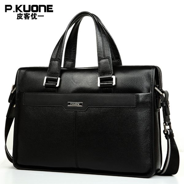 gut leather youyi leather handbag men's computer busins bag briefcase