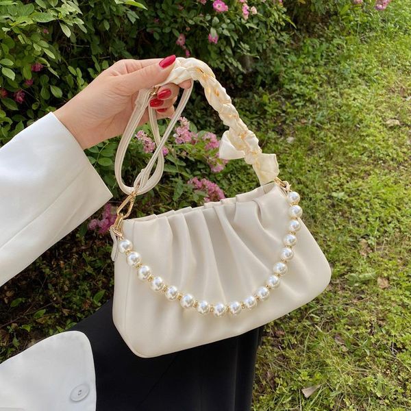 evening bags women's fashion bag with handle pearl white shoulder strap handbag textured niche leather cloud underarm 
evening bags women's fashion bag with handle pearl white shoulder strap handbag textured niche leather cloud underarm