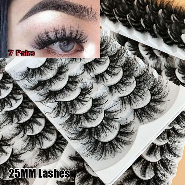 false eyelashes 7 pair 25mm eye extension tool fluffy natural long thick 6d faxu mink hair messy lashes
false eyelashes 7 pair 25mm eye extension tool fluffy natural long thick 6d faxu mink hair messy lashes