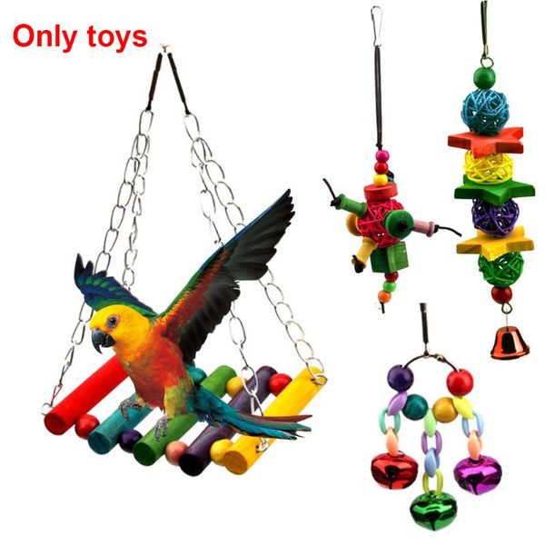 other bird supplies 6pcs hammock game climb pet hanging bells cage swing parrot toy decorative wooden bite home durable non-toxic
other bird supplies 6pcs hammock game climb pet hanging bells cage swing parrot toy decorative wooden bite home durable non-toxic