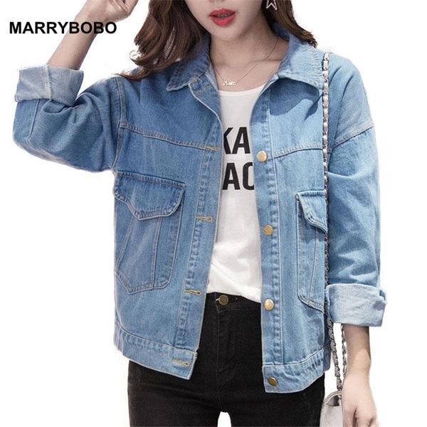 women's jackets autumn women denim jacket coat blue 2021 casual long sleeve pockets jean female loose outwear, Black;brown
women's jackets autumn women denim jacket coat blue 2021 casual long sleeve pockets jean female loose outwear, Black;brown