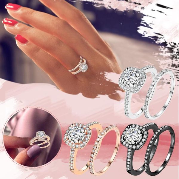 wedding rings trendy elegant zircon for women crystal engagement design female jewelry gift accessories drop, Slivery;golden
wedding rings trendy elegant zircon for women crystal engagement design female jewelry gift accessories drop, Slivery;golden