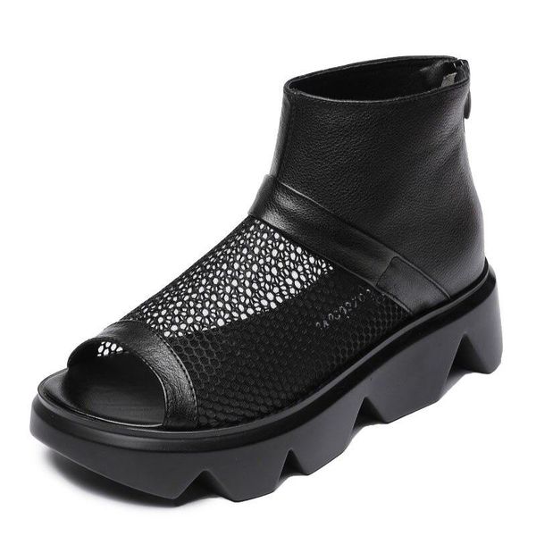 sandals 2021 women wedges female open toe genuine leather air mesh back zipper platform casual summer shoes black white
sandals 2021 women wedges female open toe genuine leather air mesh back zipper platform casual summer shoes black white