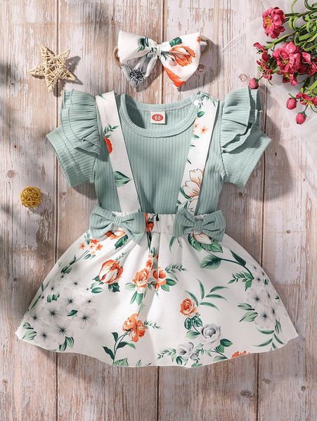 baby ruffle trim & floral print suspender skirt with headband she01, White
baby ruffle trim & floral print suspender skirt with headband she01, White