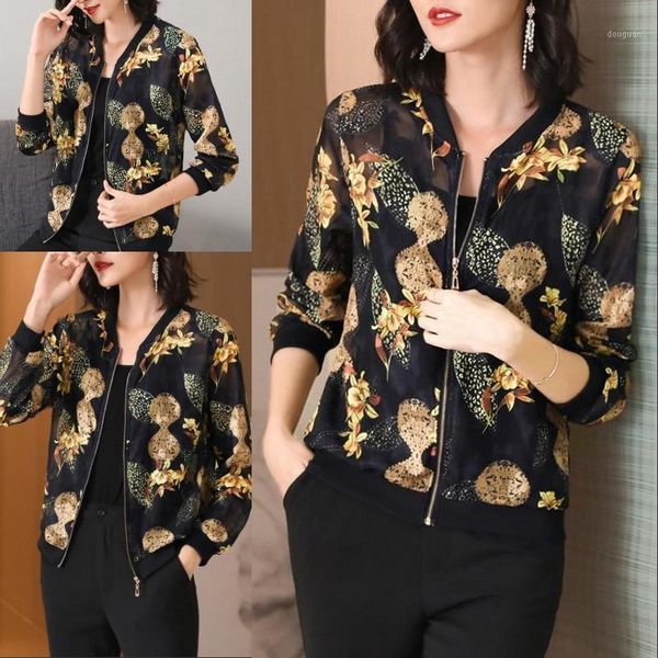 women's jackets printed baseball jacket 2021 lightweight retro loose outer wear long sleeve women clothing coat, Black;brown
women's jackets printed baseball jacket 2021 lightweight retro loose outer wear long sleeve women clothing coat, Black;brown