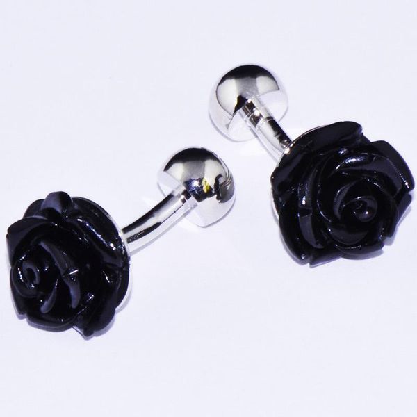 cuff link and tie clip sets black rose cufflinks french buttons, Silver;golden
cuff link and tie clip sets black rose cufflinks french buttons, Silver;golden
