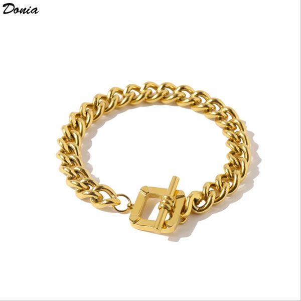 donia jewelry fashion europe and america link copper bracelet box button men's hip hop style jewelry gift thick chain all metal bracele, Black
donia jewelry fashion europe and america link copper bracelet box button men's hip hop style jewelry gift thick chain all metal bracele, Black