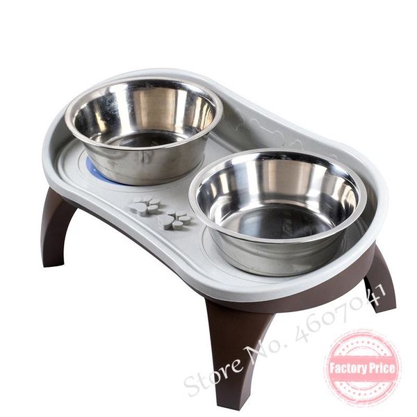 double stainless steel dog bowl detachable tray holder dining table pet rack tableware protect pet neck
double stainless steel dog bowl detachable tray holder dining table pet rack tableware protect pet neck
