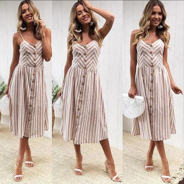 casual dresses oufisun 2021 summer spaghetti strap v-neck off shoulder midi dress button pocket striped print womens, Black;gray
casual dresses oufisun 2021 summer spaghetti strap v-neck off shoulder midi dress button pocket striped print womens, Black;gray