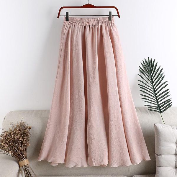 skirts solid color full skirt women's spring and summer korean literature art high waist show thin medium length a-line, Black
skirts solid color full skirt women's spring and summer korean literature art high waist show thin medium length a-line, Black