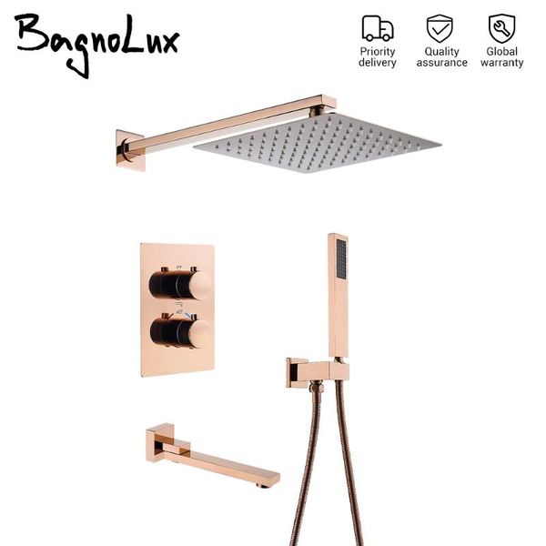 thermostatic ibathroom shower system faucet 8-12" head concealed bathtub kit rainfall diverter bath mixer tap set fixed support
thermostatic ibathroom shower system faucet 8-12" head concealed bathtub kit rainfall diverter bath mixer tap set fixed support