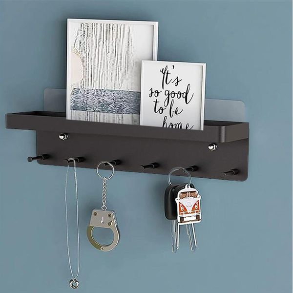 hooks & rails 1pcs wall-mounted simple metal shelf key pendant multifunctional door kitchen storage rack coat and umbrella stand
hooks & rails 1pcs wall-mounted simple metal shelf key pendant multifunctional door kitchen storage rack coat and umbrella stand