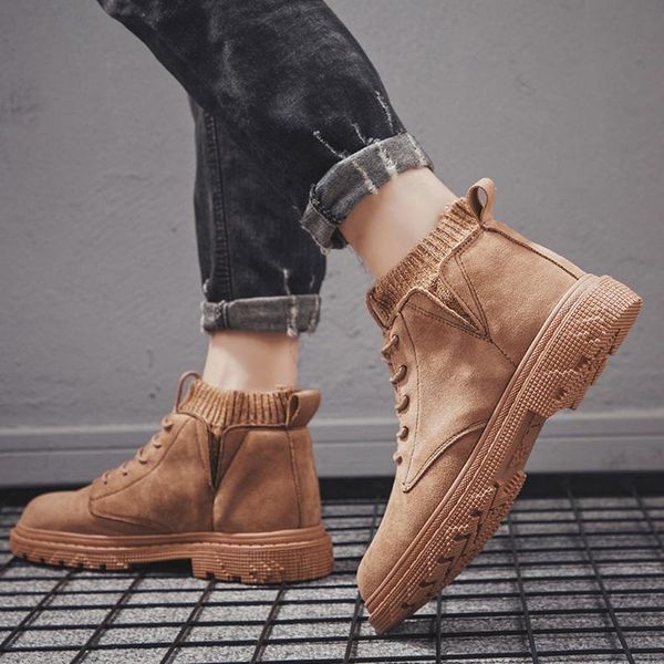 boots sports men snow winter rubber sole warm lace-up non-slip male ankle pu leather autumn man work shoes, Black
boots sports men snow winter rubber sole warm lace-up non-slip male ankle pu leather autumn man work shoes, Black
