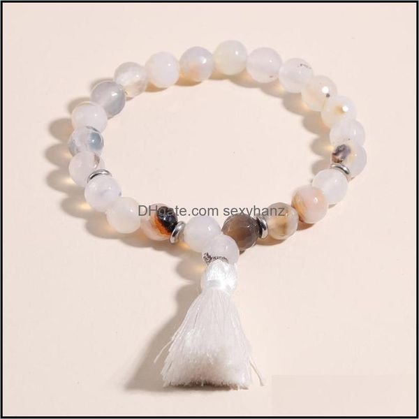 bracelets mala natural stone bracelet 8mm tassel yoga chakra lover beads diy jewelry wholesale beaded, strands drop delivery 2021 13ewg, Black
bracelets mala natural stone bracelet 8mm tassel yoga chakra lover beads diy jewelry wholesale beaded, strands drop delivery 2021 13ewg, Black