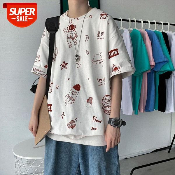hong kong style graffiti t-shirt female super fire student loose short-sleeved couple shirt #uo4h, White;black
hong kong style graffiti t-shirt female super fire student loose short-sleeved couple shirt #uo4h, White;black