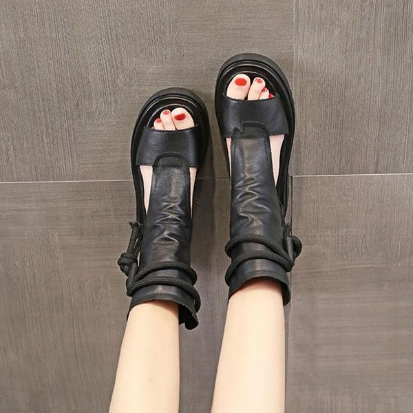 sandals soft leather women's thick-soled sponge cake fish mouth 2021 spring and summer casual high-roman shoes, Black
sandals soft leather women's thick-soled sponge cake fish mouth 2021 spring and summer casual high-roman shoes, Black