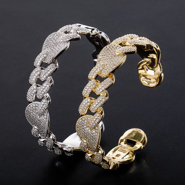 cuban chain men women bangles luxury grade quality zircon bangles jewelry fashion 18k gold rhodium plated geometric hip hop bangles, Black
cuban chain men women bangles luxury grade quality zircon bangles jewelry fashion 18k gold rhodium plated geometric hip hop bangles, Black