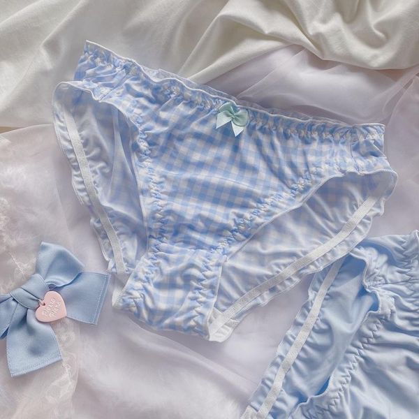 women's panties cute underwear women girls seamless briefs plaid blue harajuku kawaii thong classic lolita panty underpants, Black;pink
women's panties cute underwear women girls seamless briefs plaid blue harajuku kawaii thong classic lolita panty underpants, Black;pink