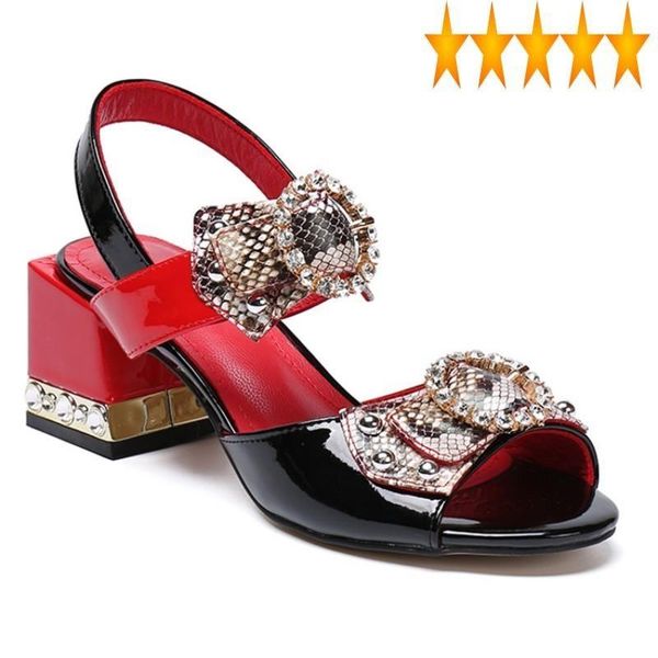dress shoes leather square genuine office ladies mixed colors heels sandals fashion diamonds buckle strap sandal plus size 35-43, Black
dress shoes leather square genuine office ladies mixed colors heels sandals fashion diamonds buckle strap sandal plus size 35-43, Black